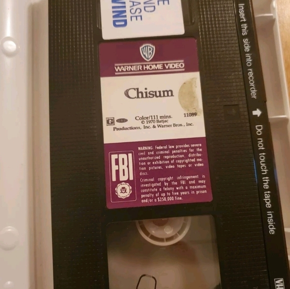 3 John Wayne Videos (VHS) Original 1976 Clamshell Rio Bravo Chisum - Picture 5 of 7